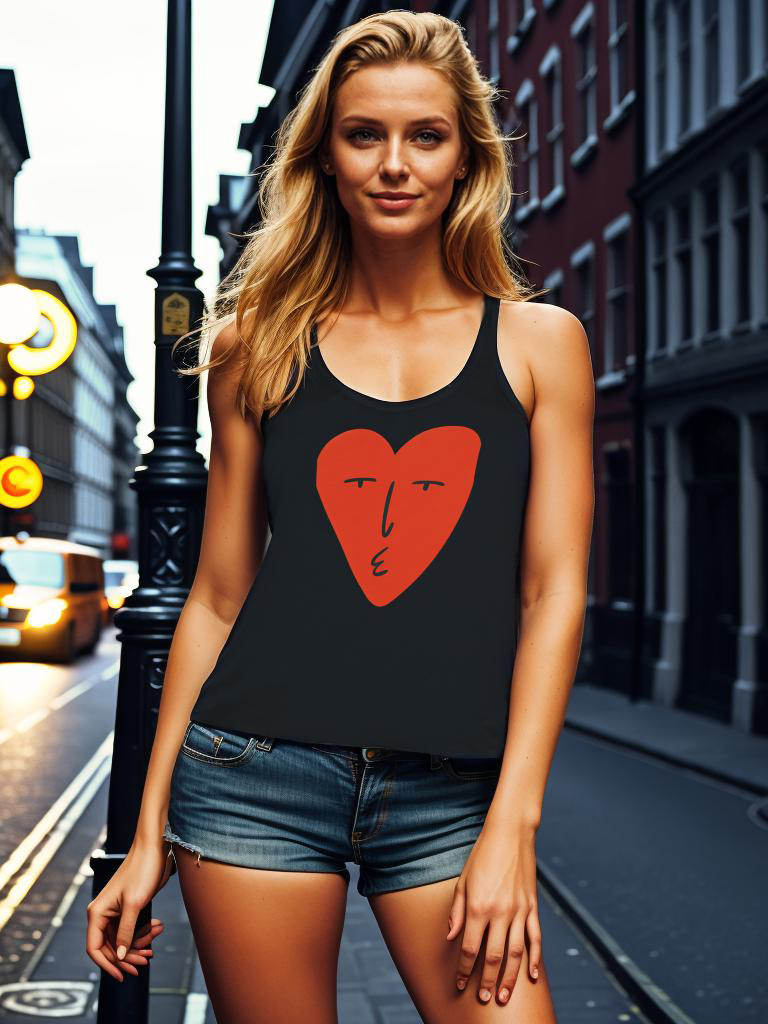 Kissy Heart Tank