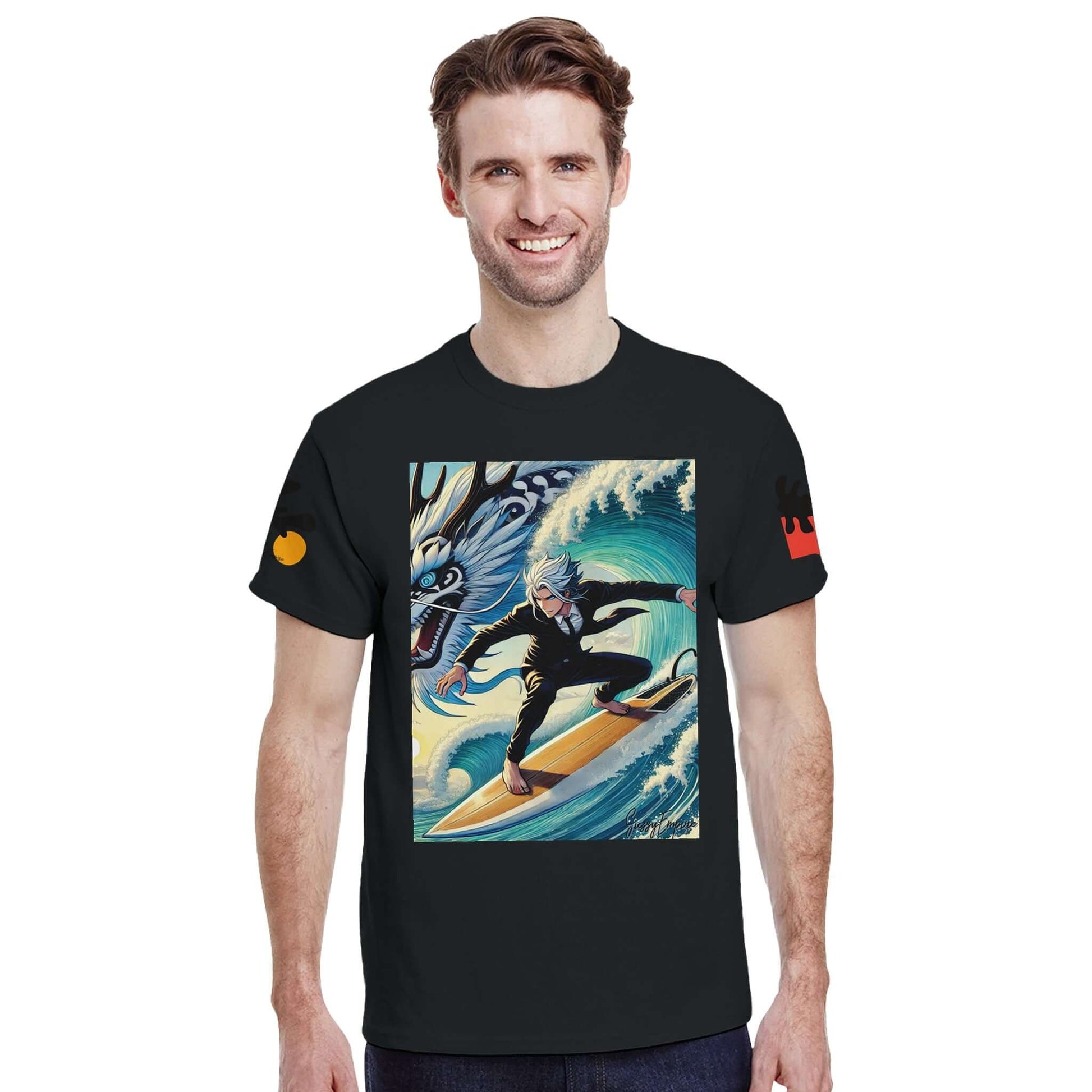 Surfing with Dragons Men's T-Shirt - Sussy Empire