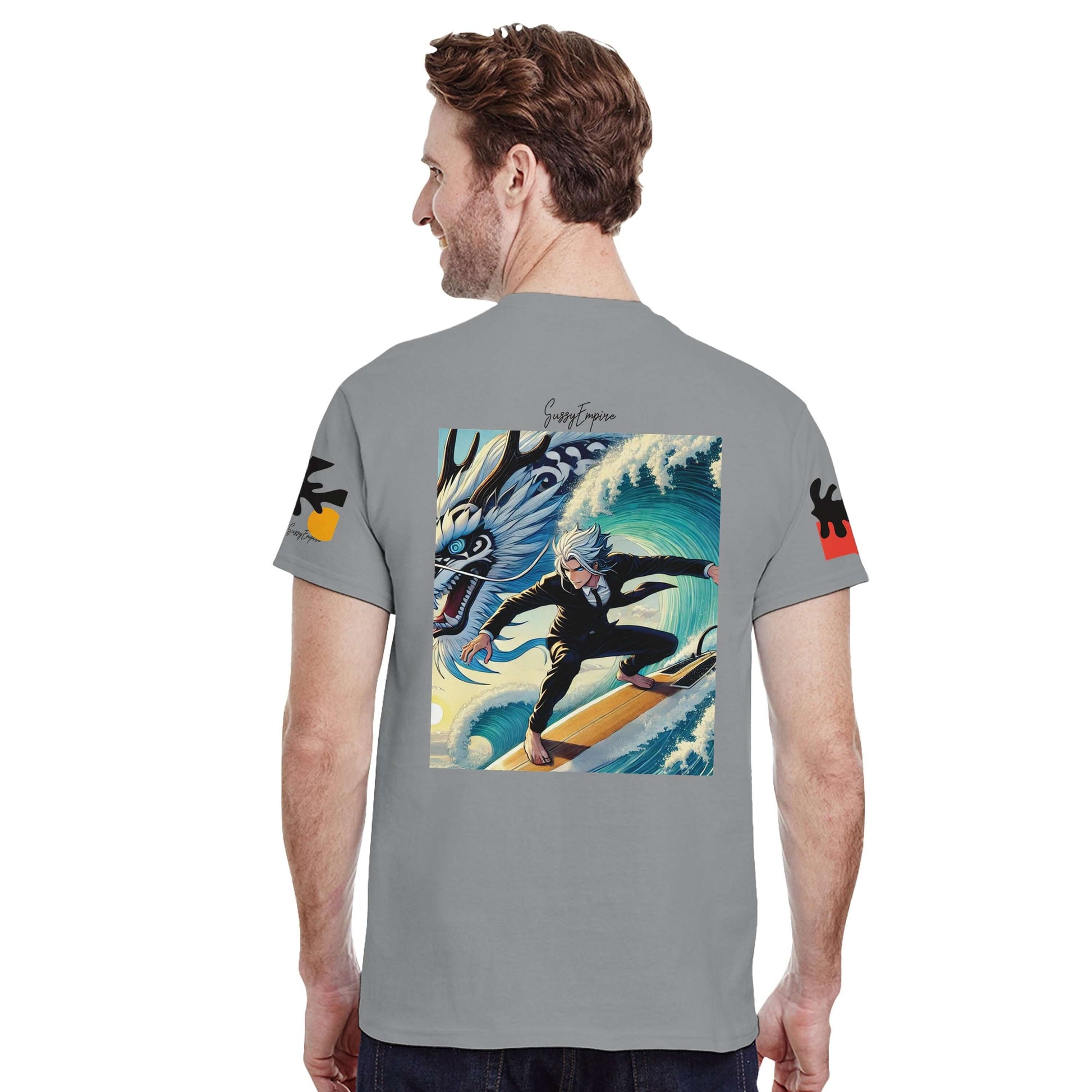 Surfing with Dragons Tee - Sussy Empire