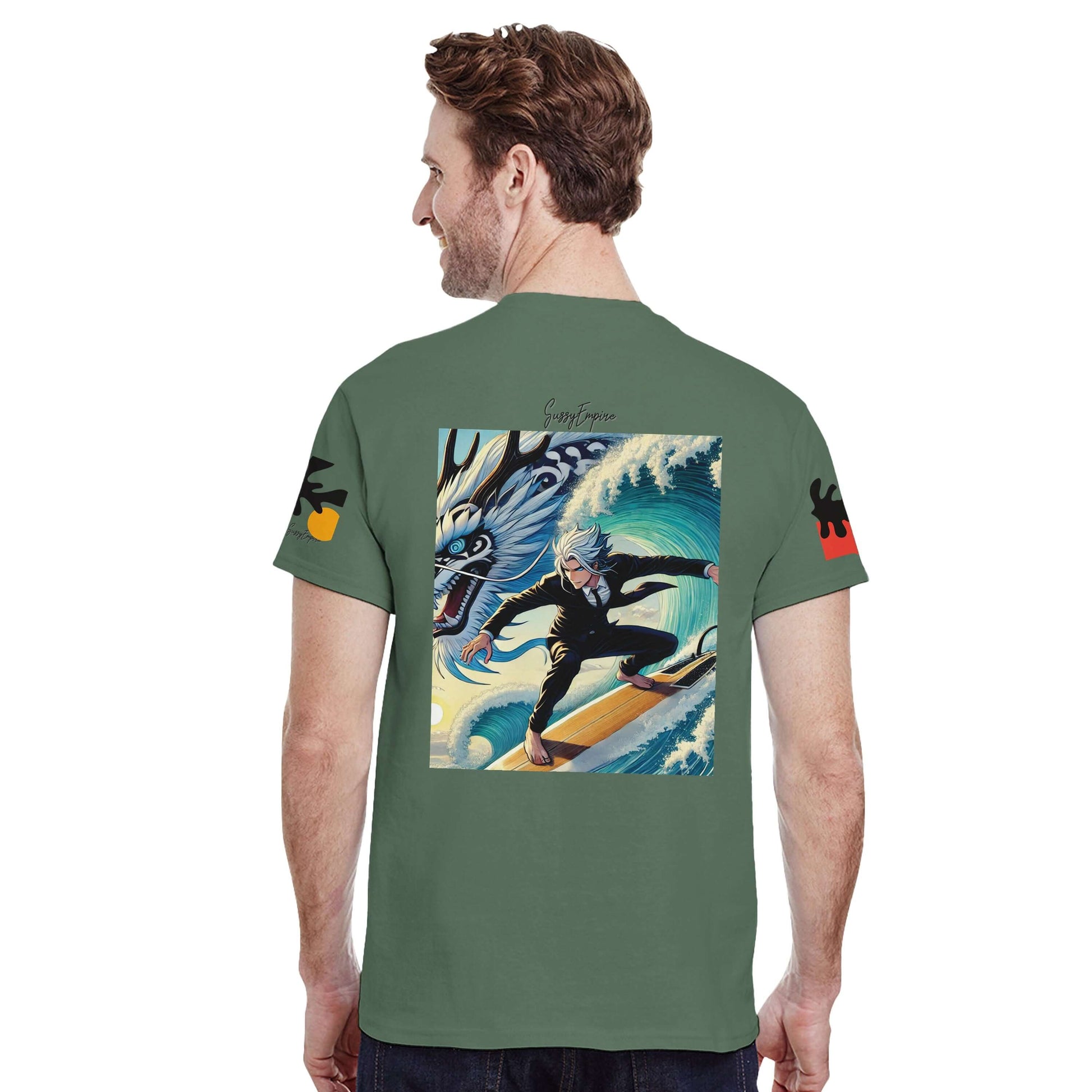 Surfing with Dragons Tee - Sussy Empire