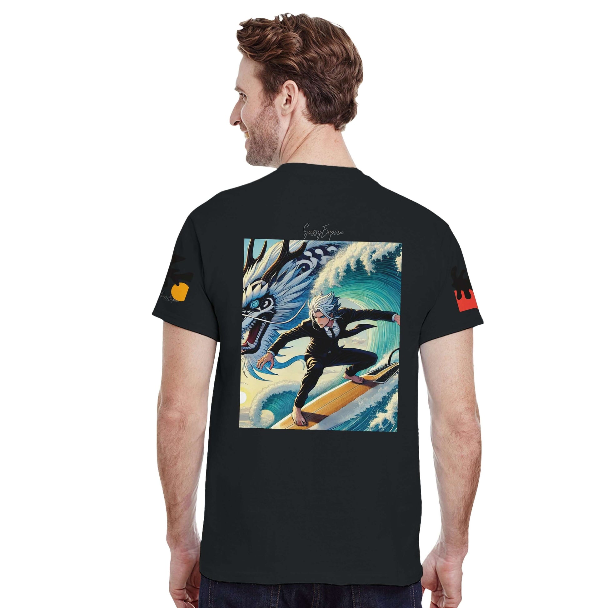 Surfing with Dragons Tee - Sussy Empire