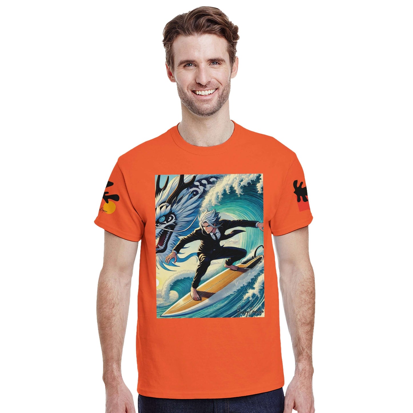 Surfing with Dragons Tee - Sussy Empire