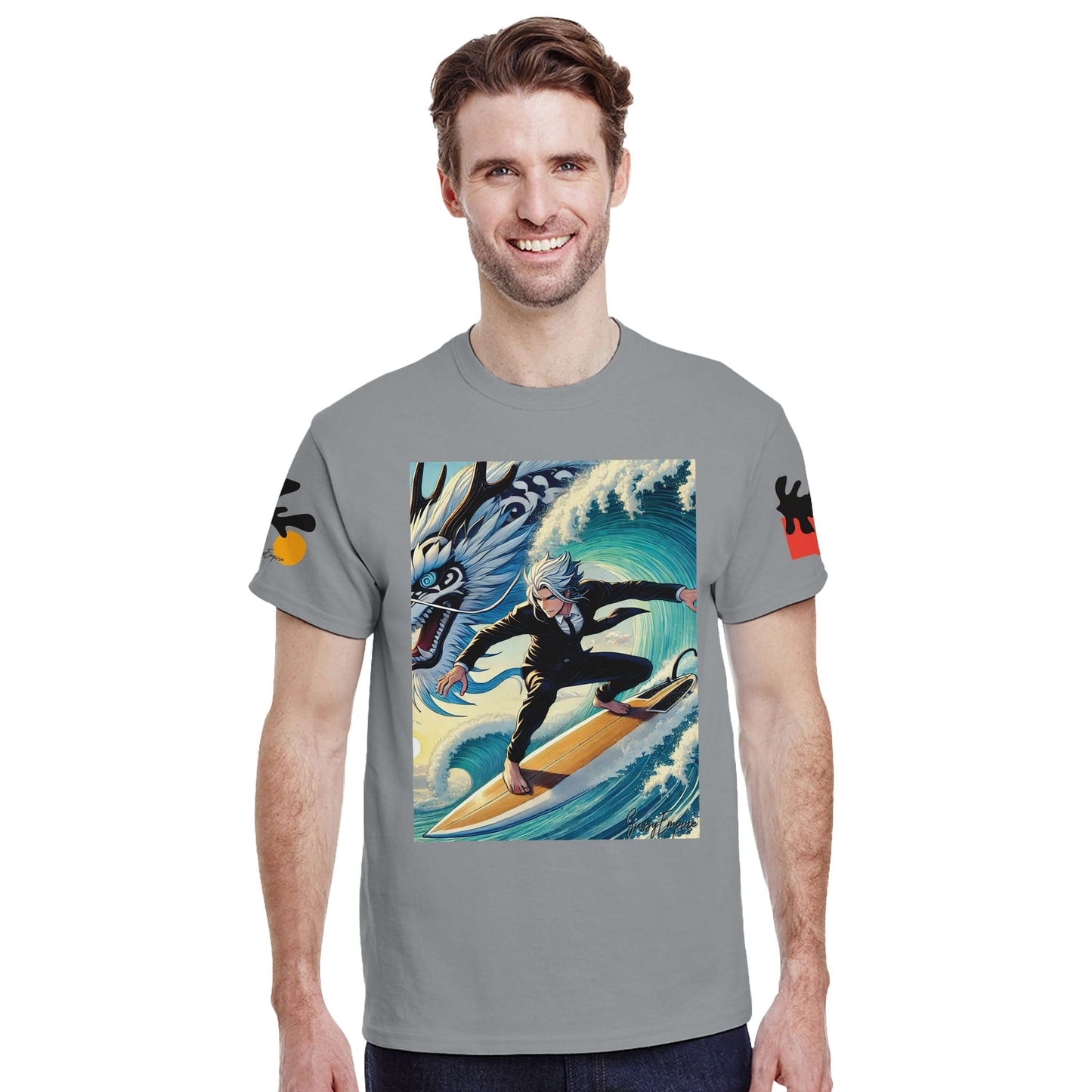 Surfing with Dragons Tee - Sussy Empire