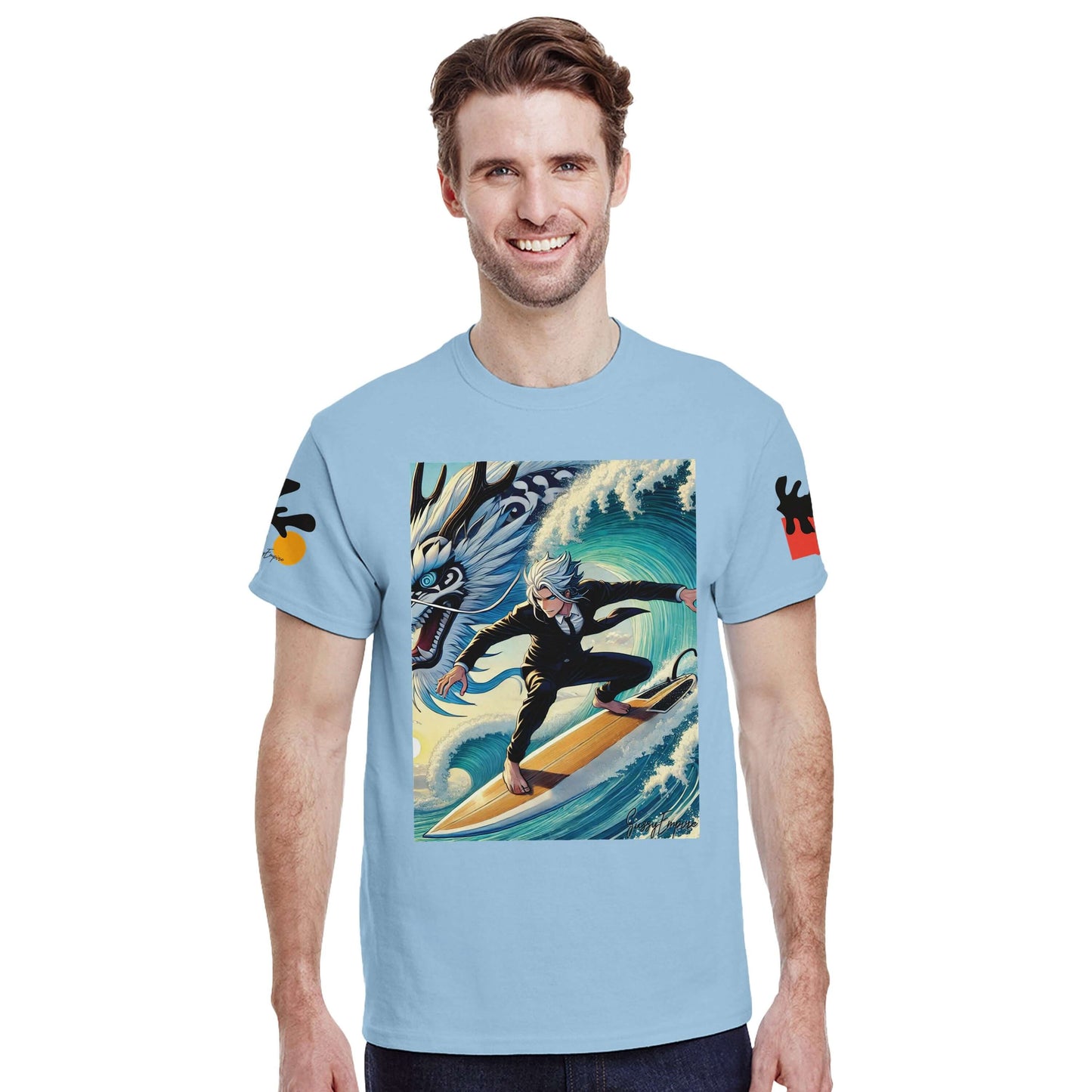 Surfing with Dragons Tee - Sussy Empire